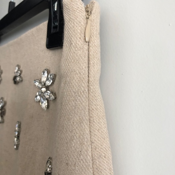 NWT Jewel Trim Linen Blend Mini Skirt XS - Picture 11 of 11